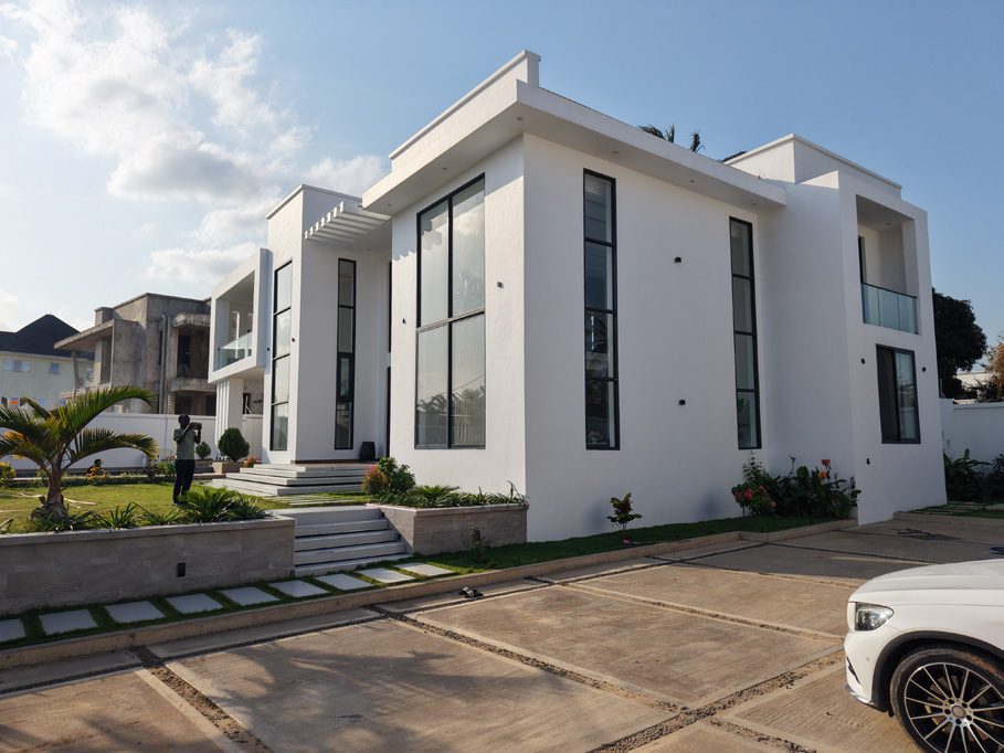 A completed modern residential house at Goba, Dar es Salaam
